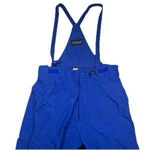 Vintage 90s Lands End Ultrex Burlington Snow Bib Pants Made USA Blue Mens Medium